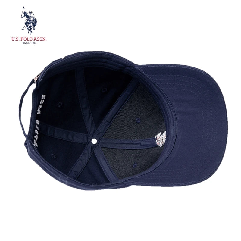 U.S.Polo Assn. Color Logo Thick Hard Top Baseball Cap Men And Women Cotton Spring And Autumn Sunshade Caps