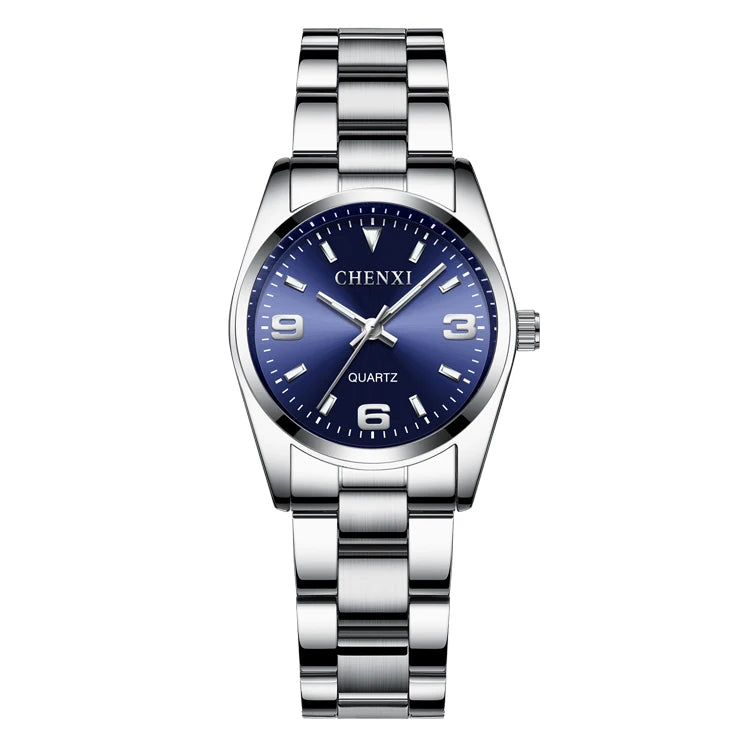 CHENXI Fashion Casual Watches For Women Top Luxury Brand Quartz Watch Elegant Dress Ladies Stainless Steel Wristwatches Clock