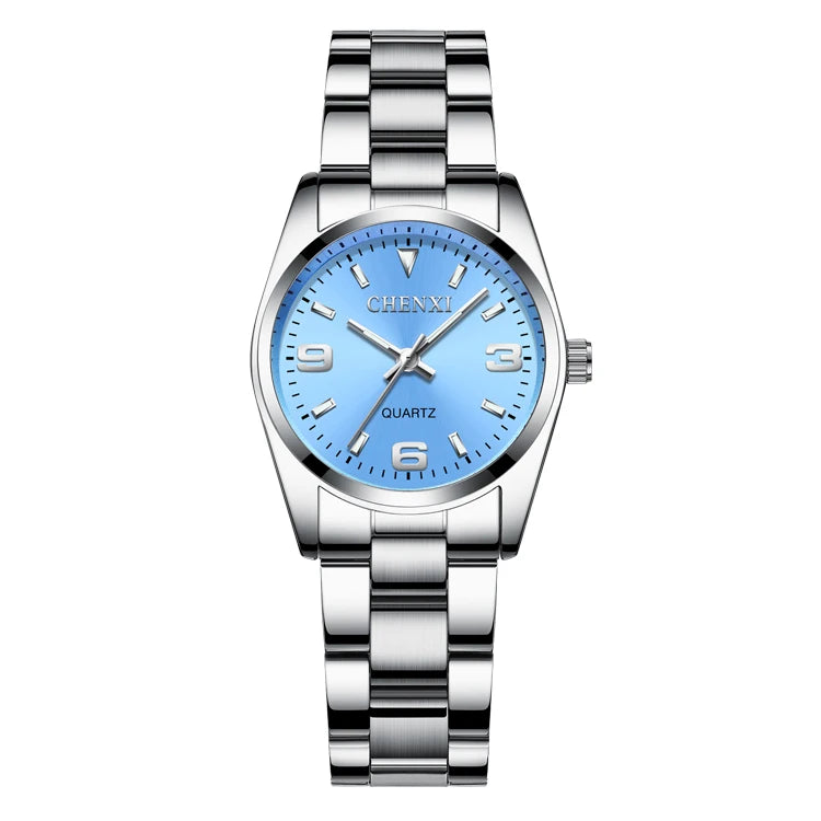 CHENXI Fashion Casual Watches For Women Top Luxury Brand Quartz Watch Elegant Dress Ladies Stainless Steel Wristwatches Clock