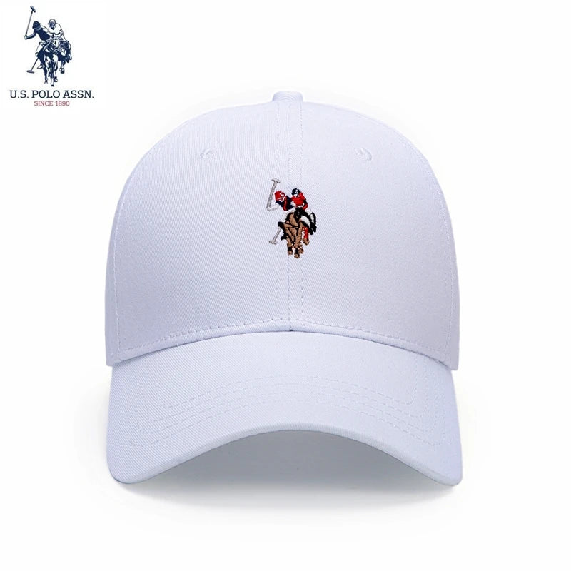 U.S.Polo Assn. Color Logo Thick Hard Top Baseball Cap Men And Women Cotton Spring And Autumn Sunshade Caps