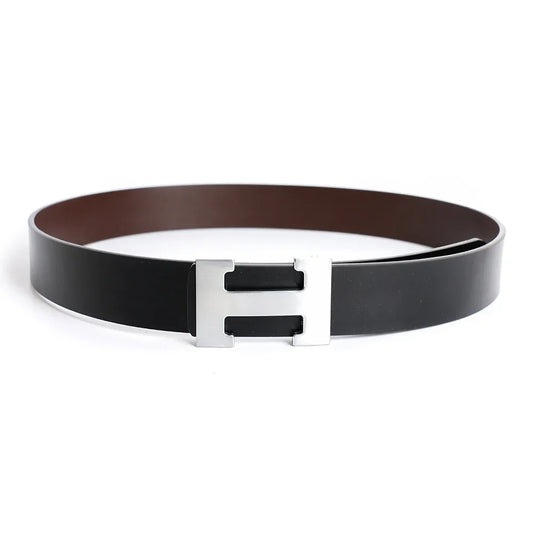 Top Luxury Designer Brand Cowhide Belt Men Gift High Quality Women Genuine Real Leather Dress Strap for Jeans Waistband Coffee