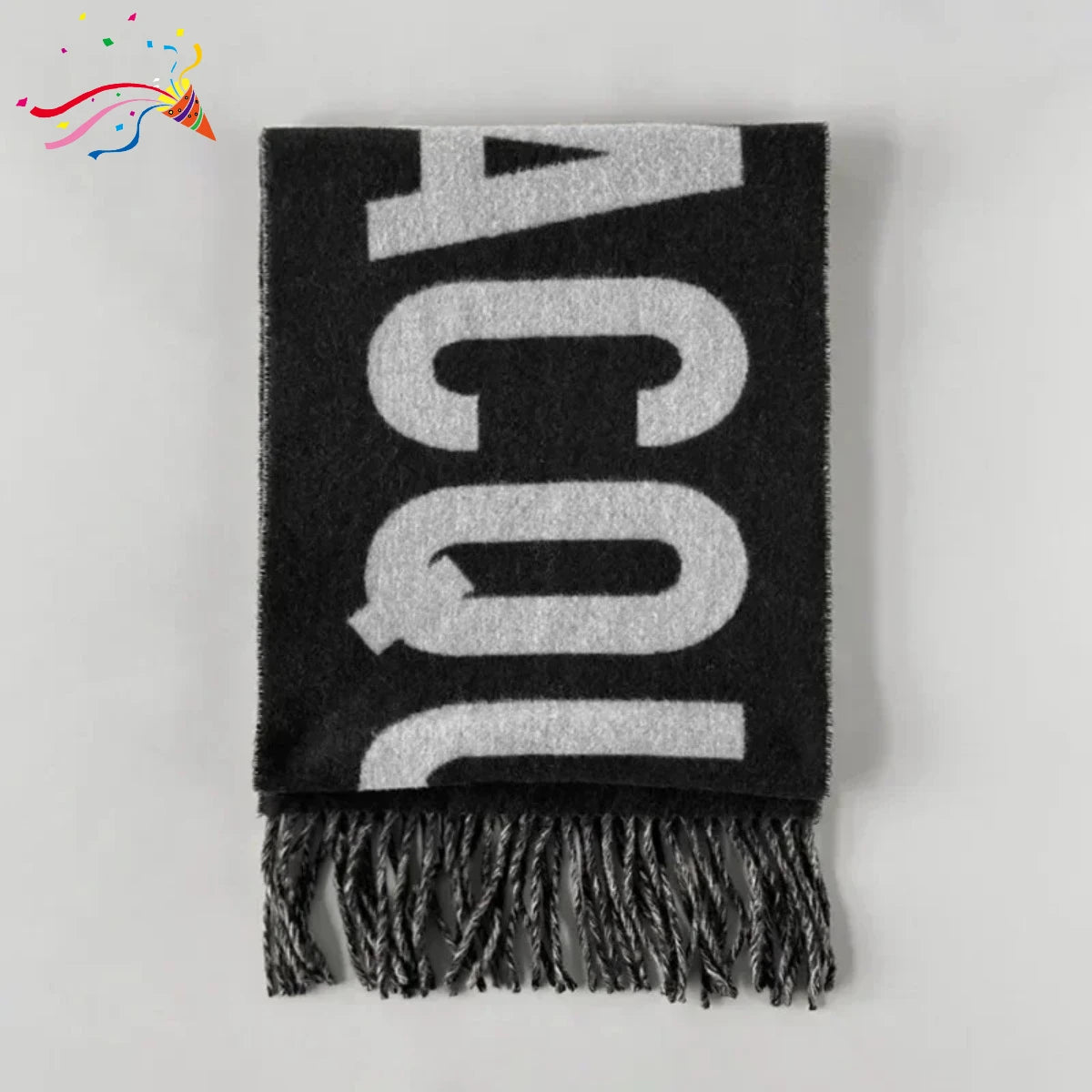 Advanced luxury 100% Wool Scarf For Women Monogram Cashmere Pashmina Shawl Winter Female Fashion Warm Neck Scarf Designer 2024