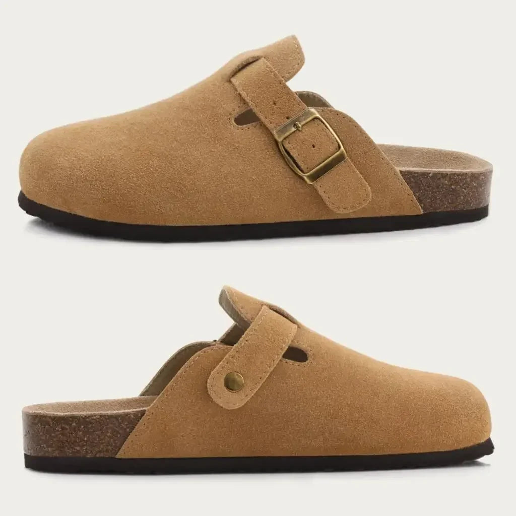 Fashion Men Mules Shoe with Arch Support Unisex Classic Beach Birkenstok Mens Shoes Men's Suede Sandals Retro Cork Clogs Тапочки