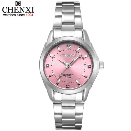 Fashion Chenxi Top Brand High Cost-effectiveness Women Casual Full Stainless Steel Gift Waterproof Dress Rhinestone Wrist Watch