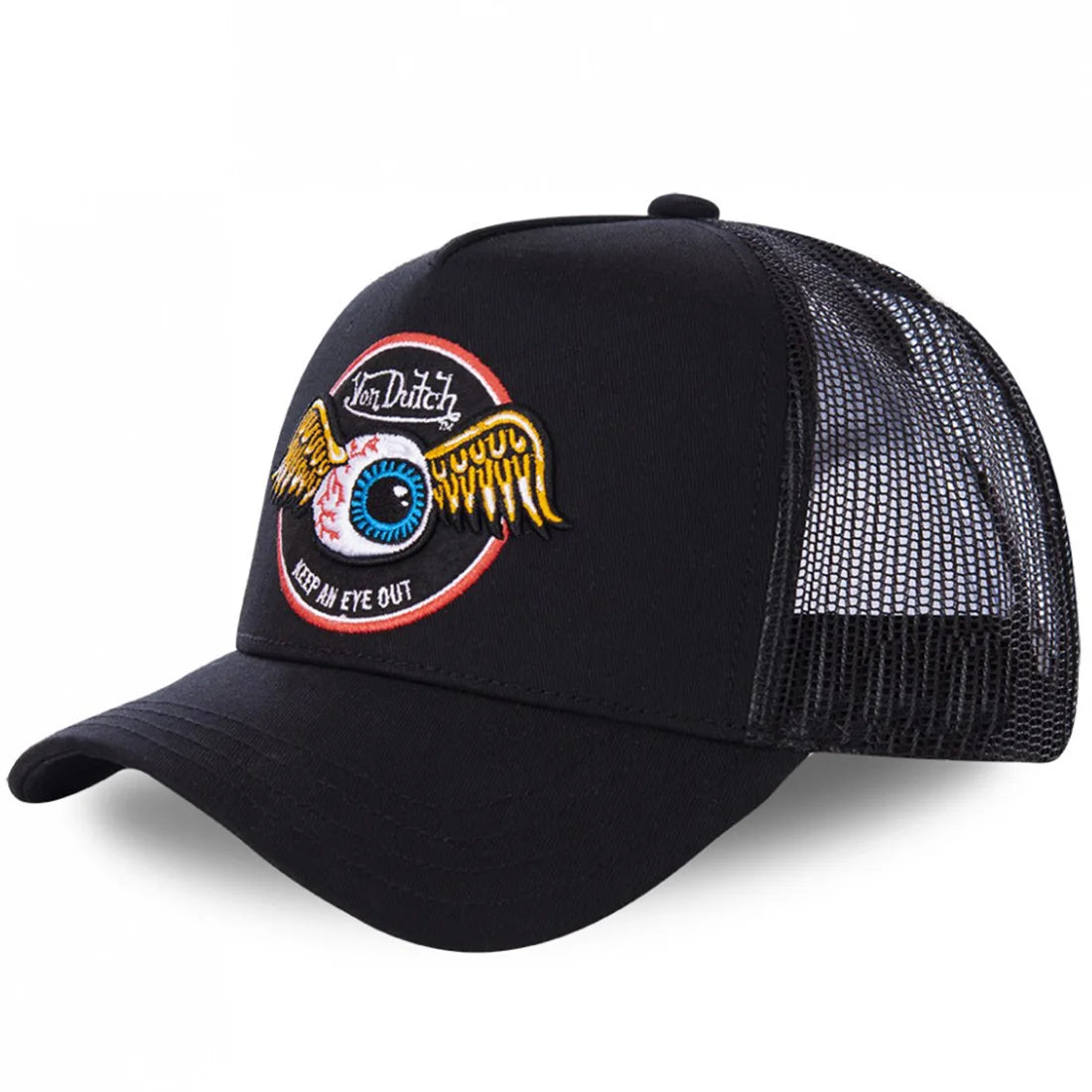 Gorra de béisbol con letras para hombre, sombrero de camionero con letras bordadas, malla bloqueadora del sol