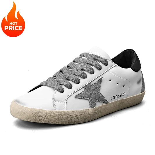 New Men's and Women's Casual Board Shoes Two Cowhide High Quality Upper Rubber Non-slip Soles Outdoor Fashion Retro Dirty Shoes