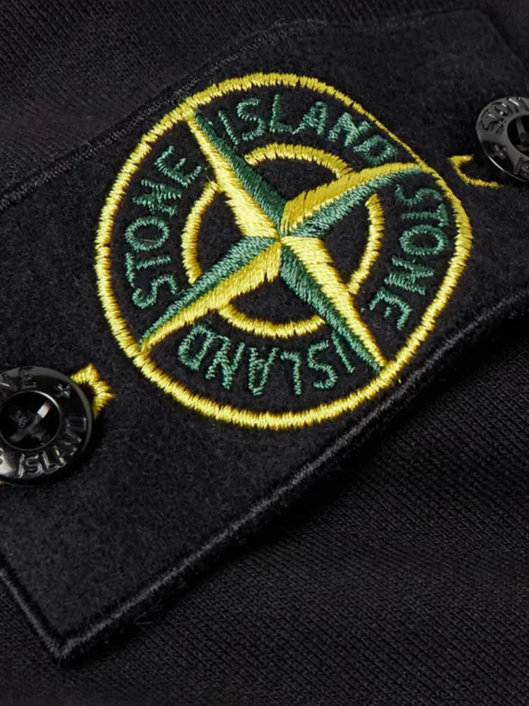 2025 Classic men and women solid color hoodie with cap badge Cotton cardigan luxury brand Stone Island oven top season