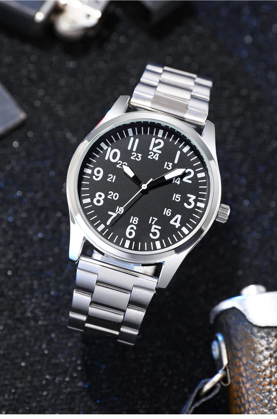 Aviation Inspired 42mm Pilot Collection Easy Reading Japanese Movement 24H Display