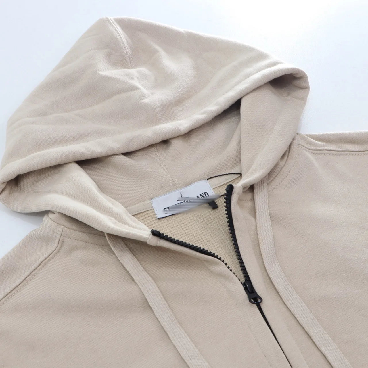 2025 Classic men and women solid color hoodie with cap badge Cotton cardigan luxury brand Stone Island oven top season