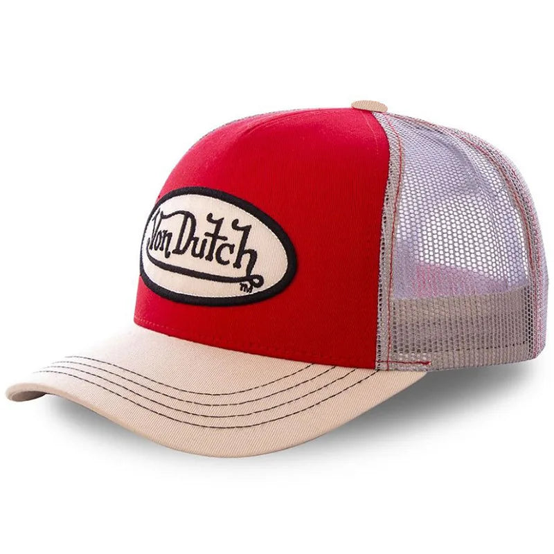 Gorra de béisbol con letras para hombre, sombrero de camionero con letras bordadas, malla bloqueadora del sol