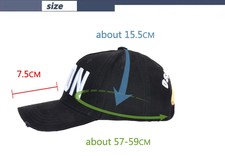 Simple style Black Men's Cap Red Embroidery Mens Designer Hats Fashion Hip-Hop Baseball Caps Men Breathable Summer Mesh Cap Male