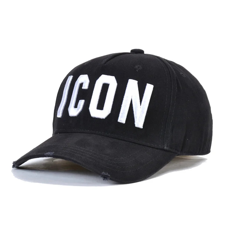 Simple style Black Men's Cap Red Embroidery Mens Designer Hats Fashion Hip-Hop Baseball Caps Men Breathable Summer Mesh Cap Male