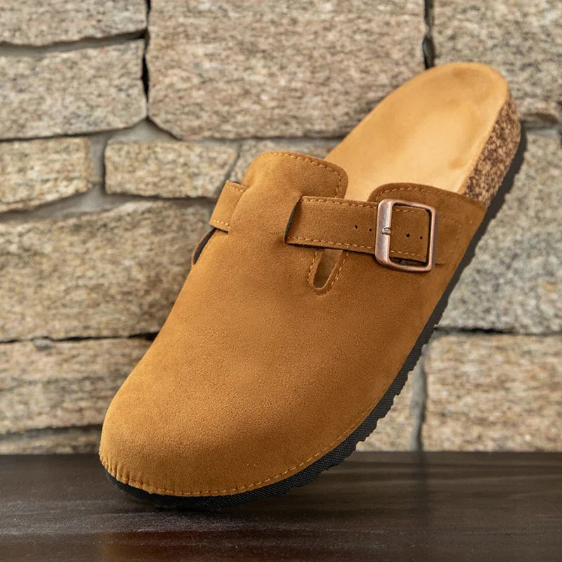 Fashion Men Mules Shoe with Arch Support Unisex Classic Beach Birkenstok Mens Shoes Men's Suede Sandals Retro Cork Clogs Тапочки