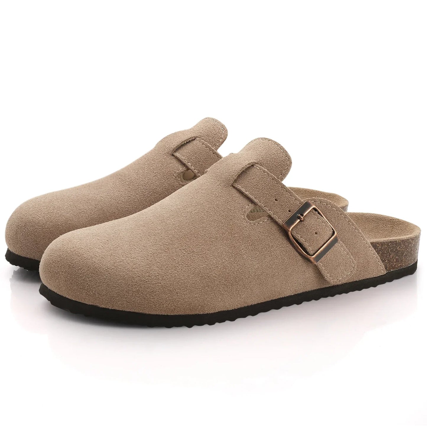 Fashion Men Mules Shoe with Arch Support Unisex Classic Beach Birkenstok Mens Shoes Men's Suede Sandals Retro Cork Clogs Тапочки